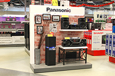 Торговый стенд для аудиотехники PANASONIC
