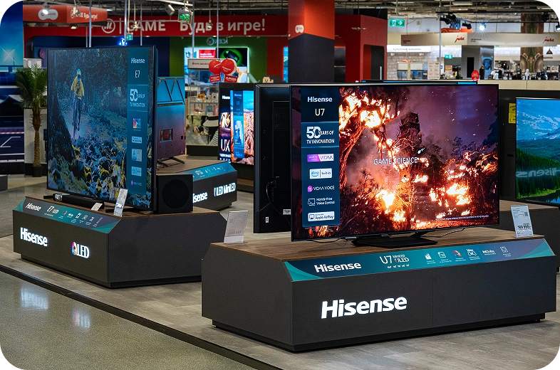 Бренд-зона HISENSE & TOSHIBA